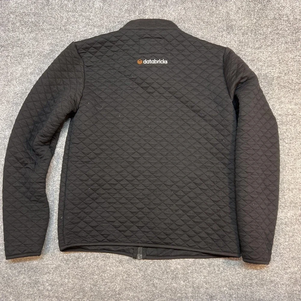 Marine Layer Jacket Womens Medium Black Quilted Full Zip Tech Summit Databricks - Picture 5 of 11